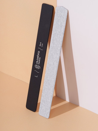 ALGEBRA BEAUTY   HARD GRAY   Тонкие   L   #180   (50шт)   Сменные  файлы для пилки без подложки
