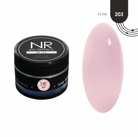 NAIL REPUBLIC   Гель  для моделирования самовыравнивающийся полупрозрачный   BB-GEL Classic   #203   15г