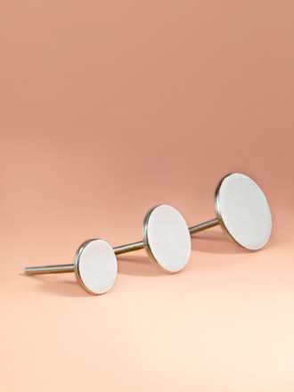 ALGEBRA BEAUTY   SOFT WHITE   Тонкие   L (25мм)   #150   (50шт)   Сменные файлы  для педикюрного диска без подложки