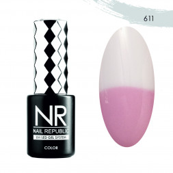 NAIL REPUBLIC   #611 Thermo Color Nude   10мл   Гель-лак термо