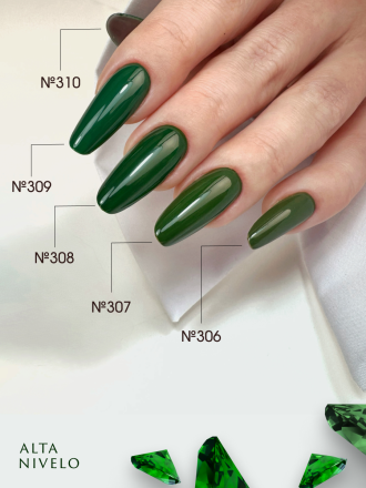 ALTA NIVELO   #309 ИЗУМРУД   10мл   Гель-лак