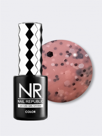 NAIL REPUBLIC   Гель-лак с вкраплениями   10мл   Stone Crumb   #710