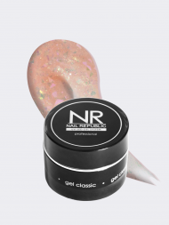 NAIL REPUBLIC   Гель  для моделирования самовыравнивающийся с хлопьями Юки   Gel   GLAM   #231   15г