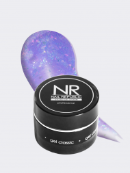 NAIL REPUBLIC   Гель  для моделирования самовыравнивающийся с хлопьями Юки   Gel   GLAM   #233   15г