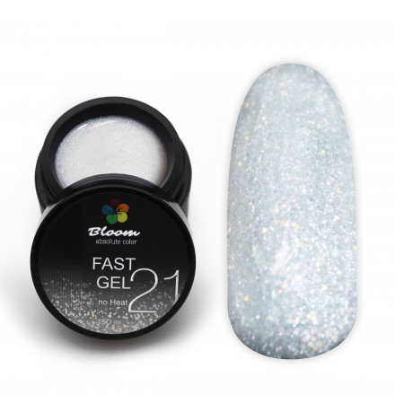 BLOOM   Gel FAST   #21   50мл   Гель для моделирования с шиммером молочный