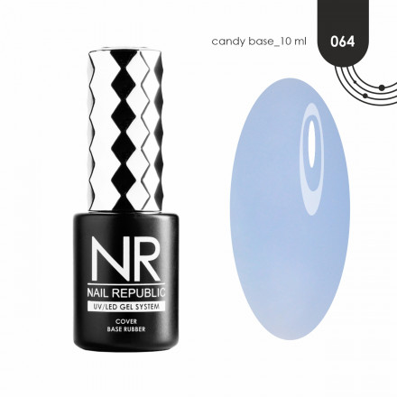 NAIL REPUBLIC   База цветная   10мл   Base CANDY   #64