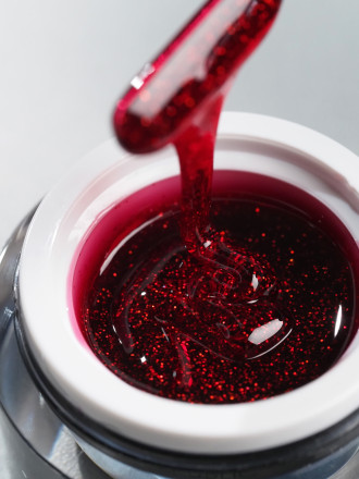 NAIL REPUBLIC   Gel RED, AND?   #284   15г   Гель  для моделирования средне-жидкий цветной