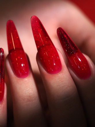 NAIL REPUBLIC   Gel RED, AND?   #284   15г   Гель  для моделирования средне-жидкий цветной