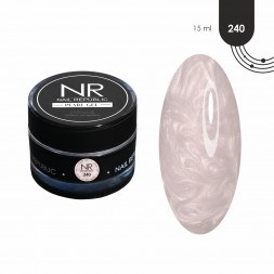 NAIL REPUBLIC   Гель  для моделирования самовыравнивающийся перламутровый   Gel PEARL   #240   15г
