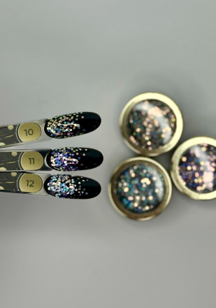 ALTA NIVELO   Блестки для дизайна Шестигранники   ART DECOR   #12