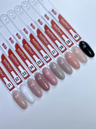 BSG   KONFITYUR во флаконе   #040   НИЗКАЯ ВЯЗКОСТЬ   20мл   Гель для моделирования средне-жидкий