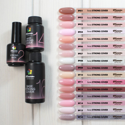 BLOOM   Base Strong COVER   #14   50мл (бутылка)   База камуфлирующая жесткая