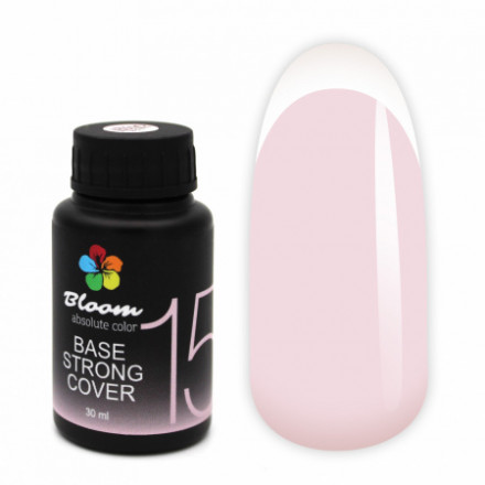 BLOOM   Base Strong COVER   #15   30мл (бутылка)   База камуфлирующая жесткая