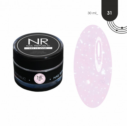 NAIL REPUBLIC   Гель  для моделирования самовыравнивающийся с шиммером   Gel   CLASSIC   #31   30г